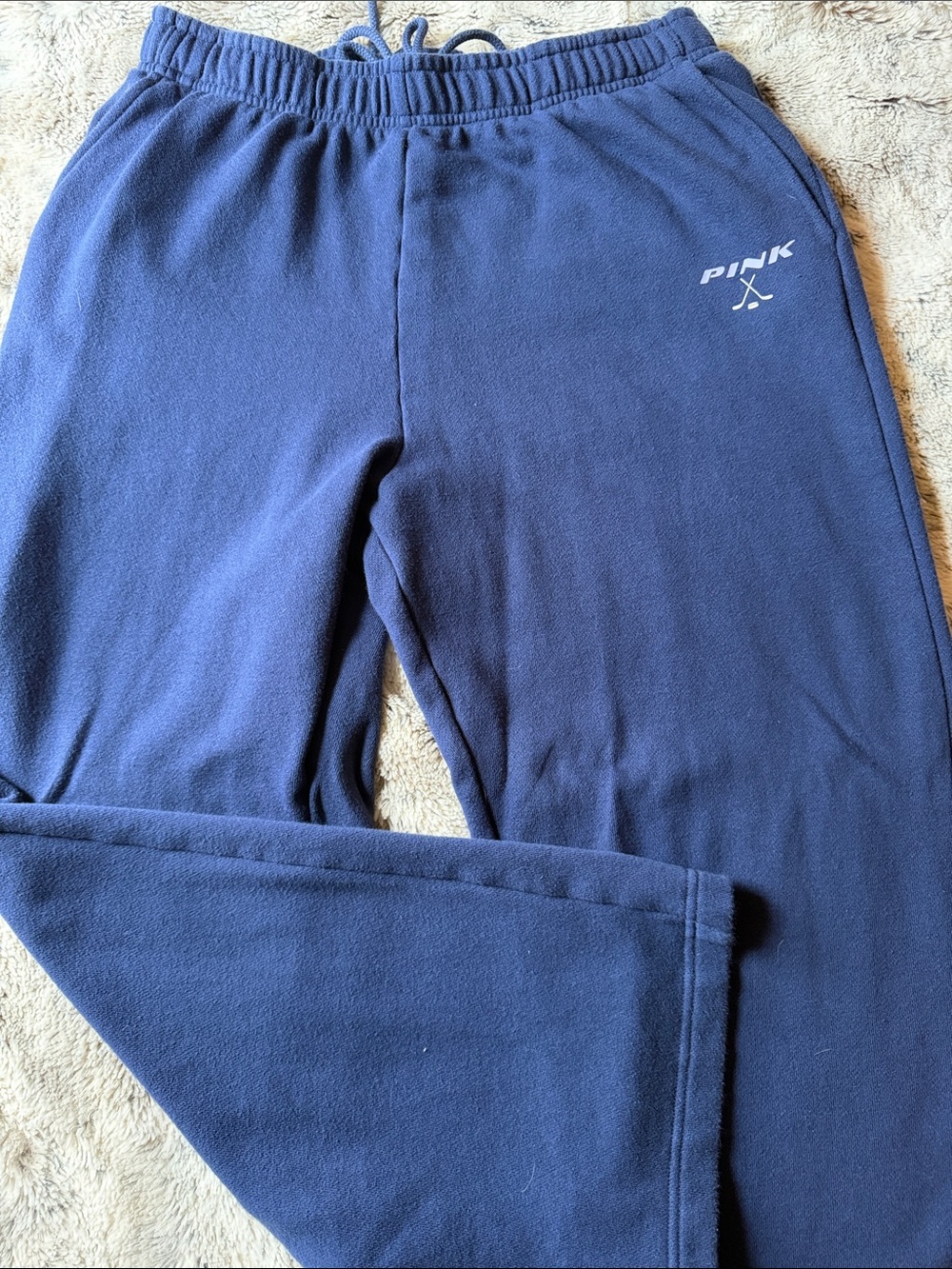 PINK Victoria's Secret hockey Navy Blue Girls' Fleece Joggers